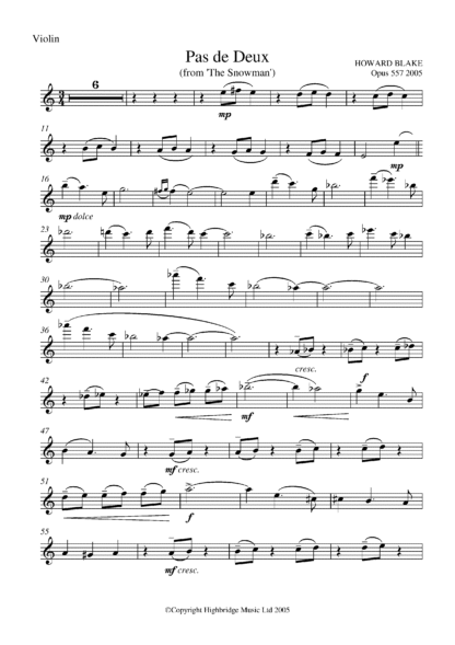 Pas de Deux for piano trio, op.557