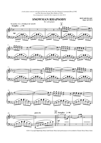 Snowman Rhapsody, op.663