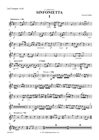 Sinfonietta - Concert work for 10 brass op.300 - trumpet 2 part