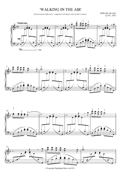 Walking in the Air (Concert piano version in D Minor), op.609