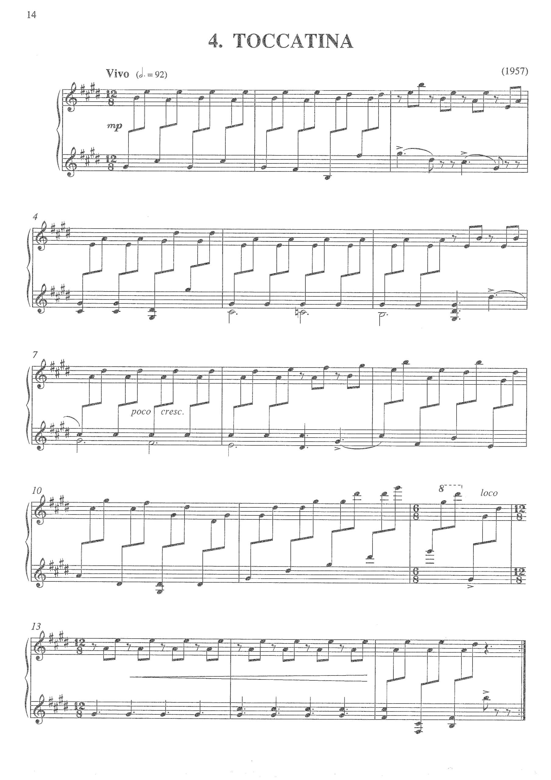 Toccatina (from Lifecycle), op.489d
