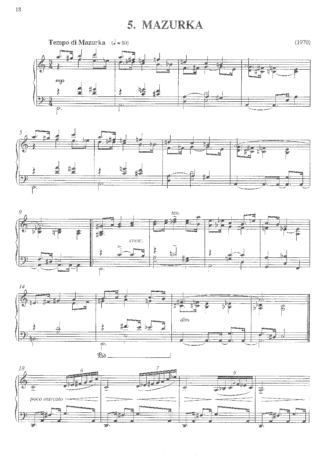 Mazurka (from Lifecycle), op.489e