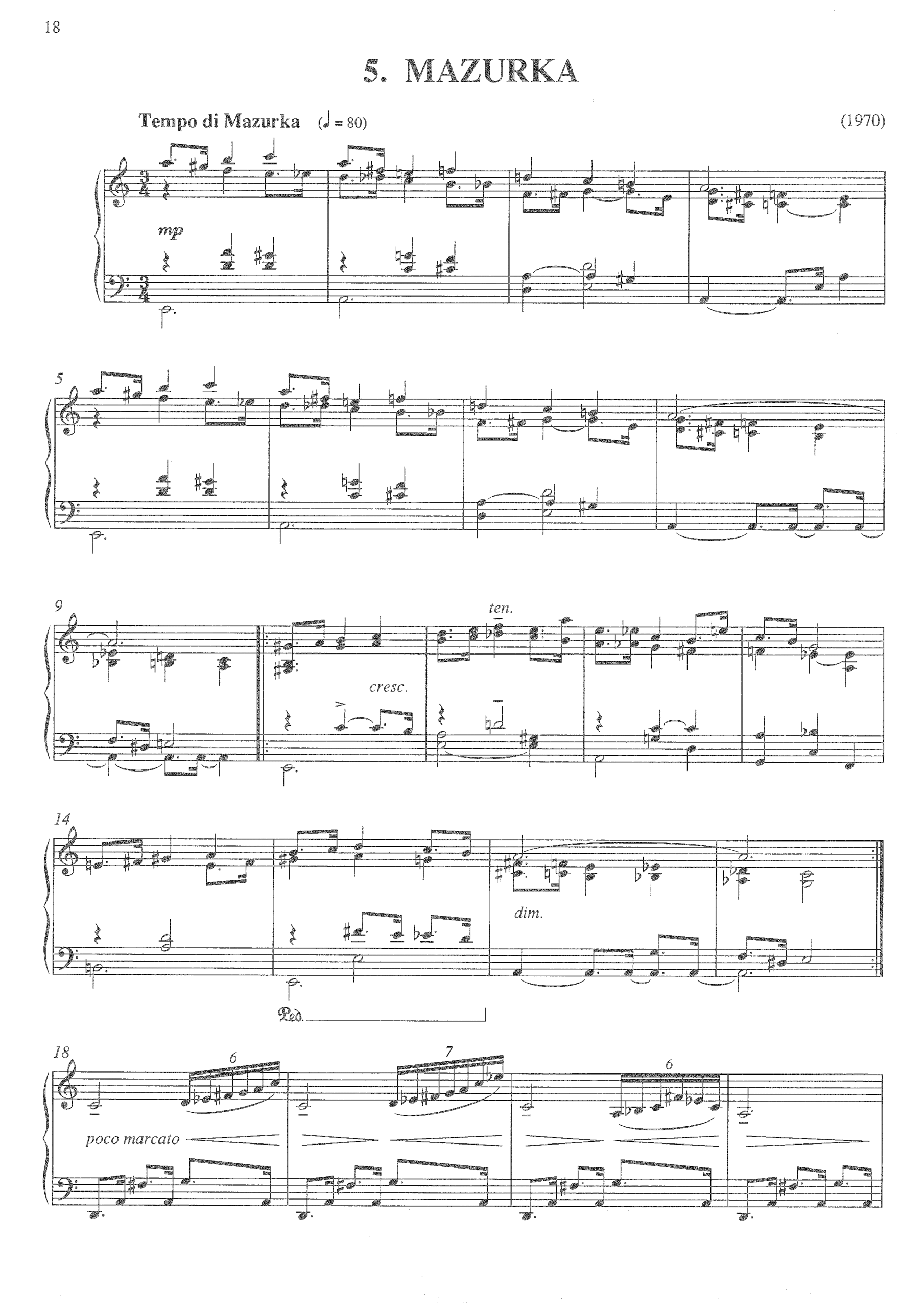 Mazurka (from Lifecycle), op.489e
