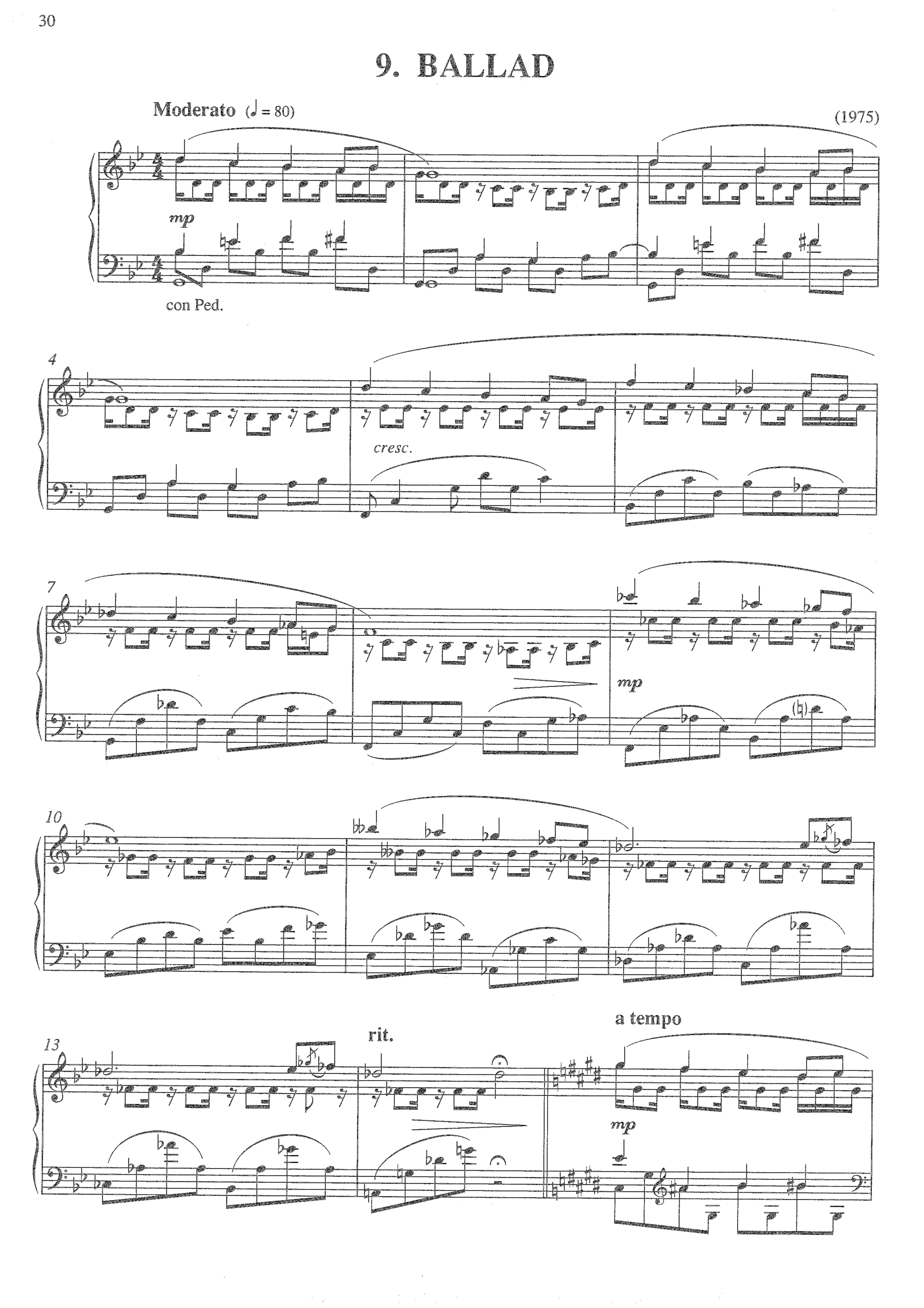 Ballad (from Lifecycle), op.489i
