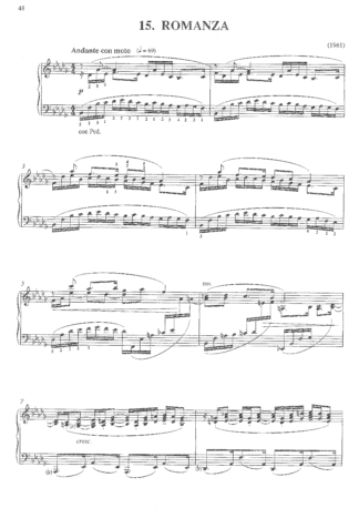 Romanza (from Lifecycle), op.489o