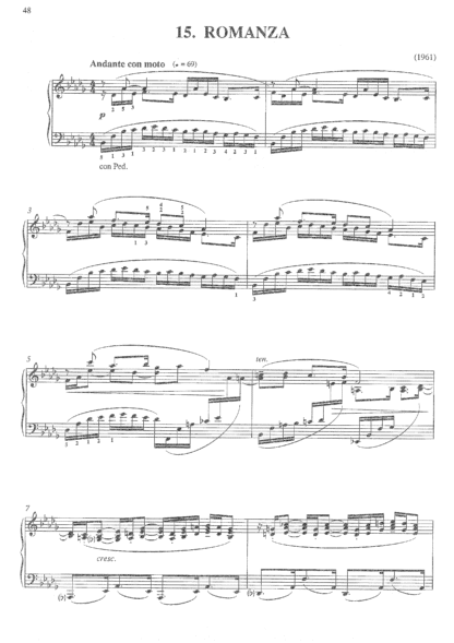 Romanza (from Lifecycle), op.489o