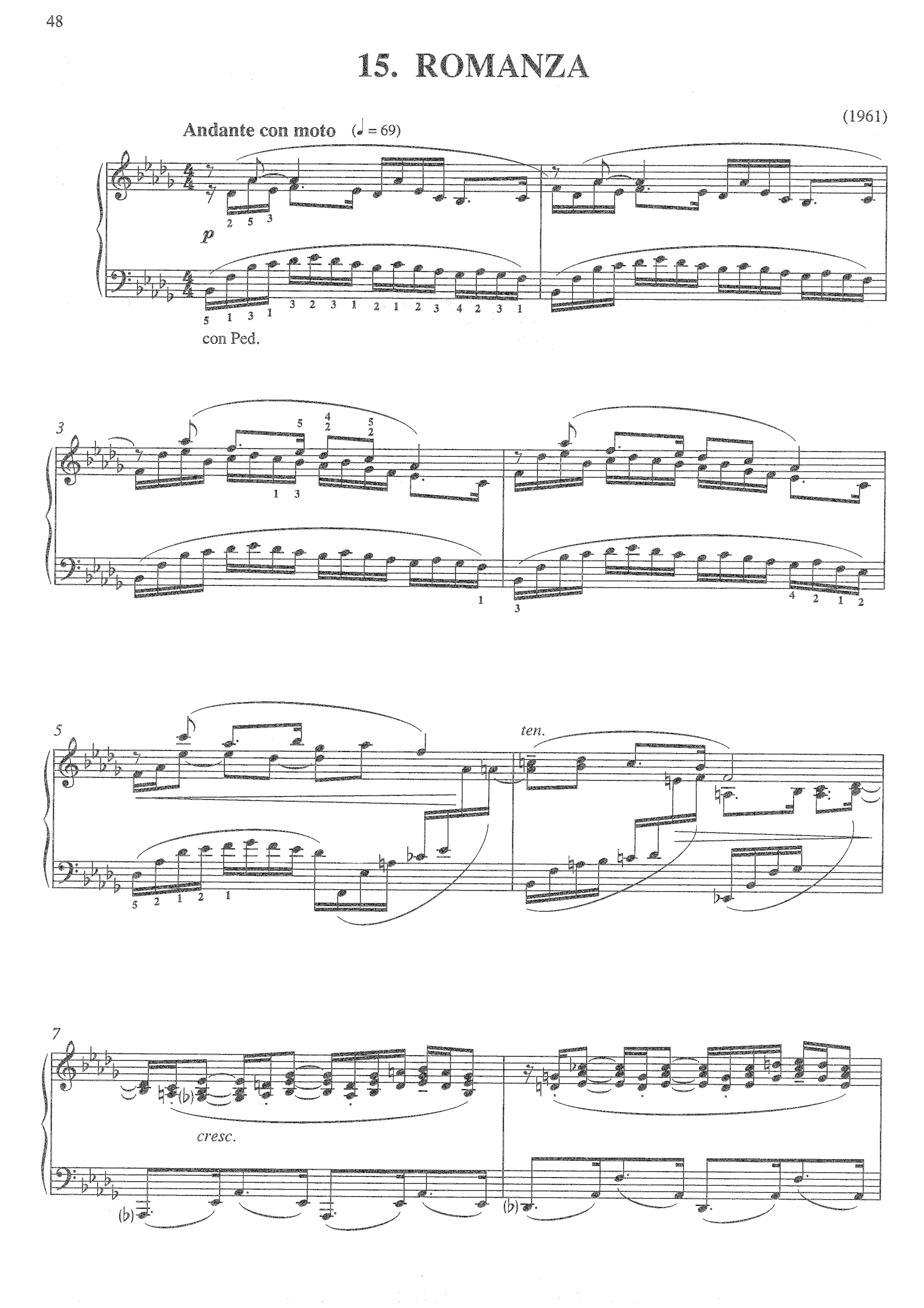 Romanza (from Lifecycle), op.489o