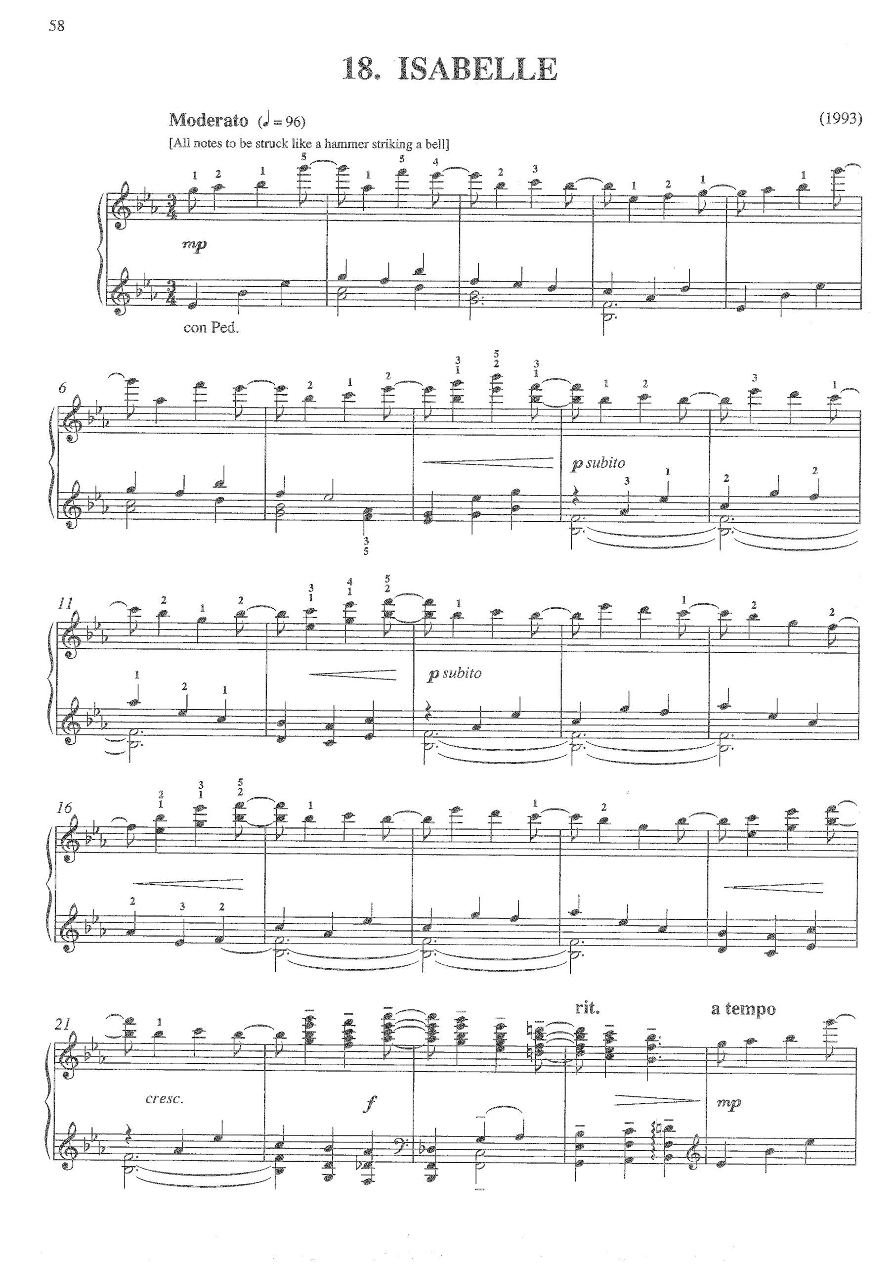 Isabelle (from Lifecycle), op.489r