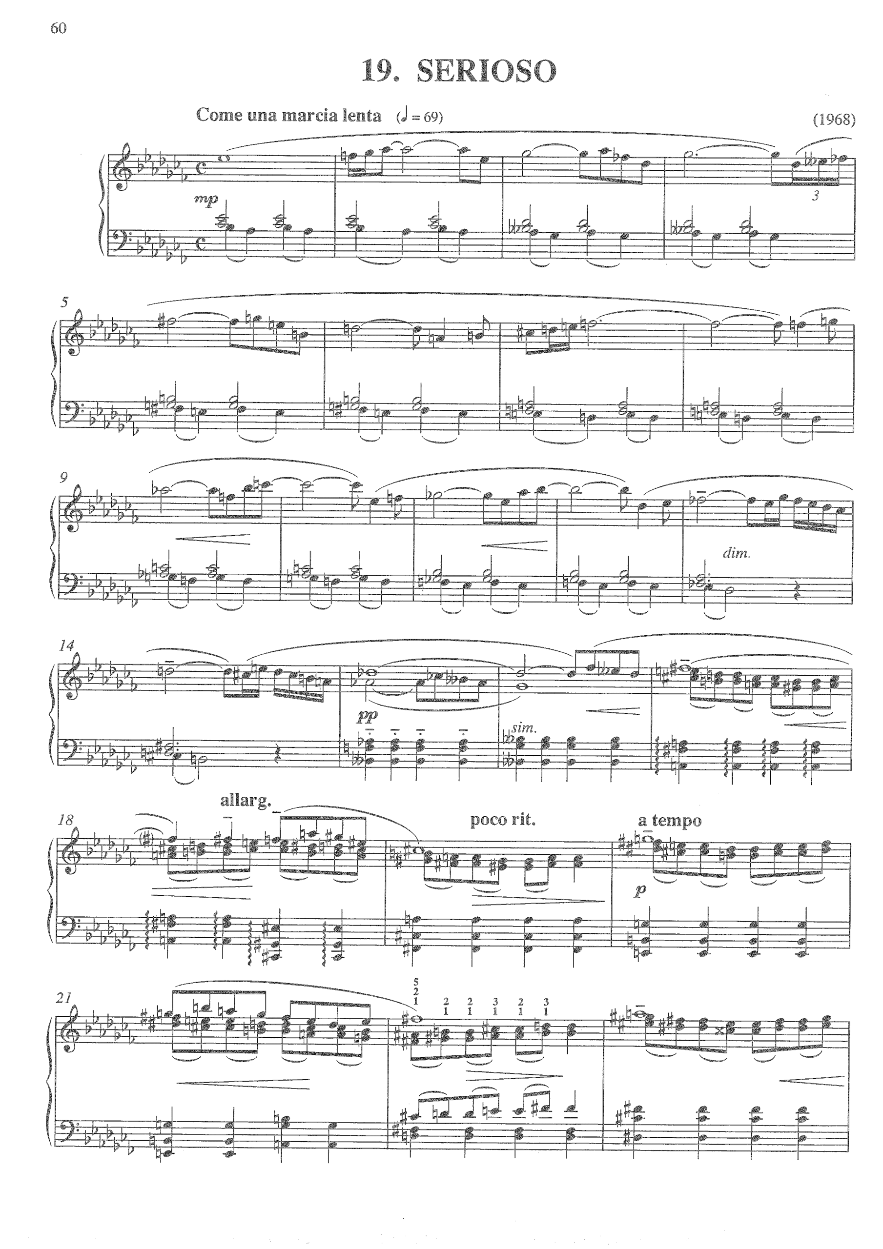 Serioso - como una marcia lenta (from Lifecycle), op.489s