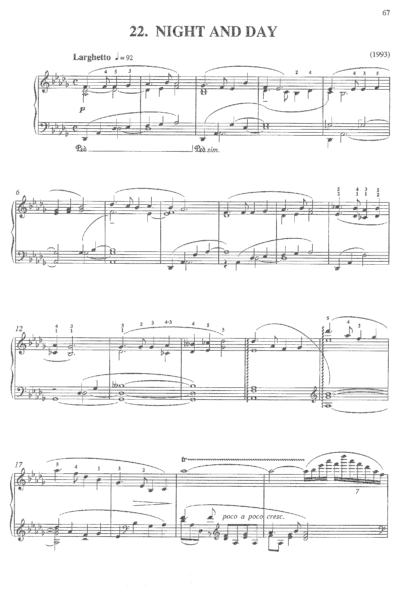 Night and Day (from Lifecycle), op.489v