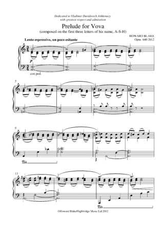 Prelude for Vova, op.640