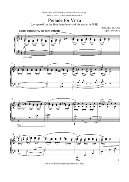 Prelude for Vova, op.640