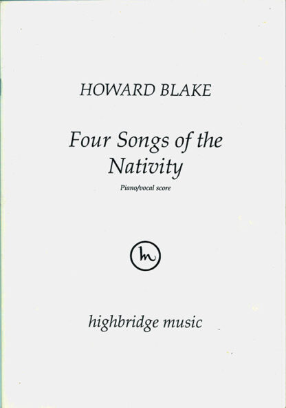 Four Songs of the Nativity, op.415 - full score